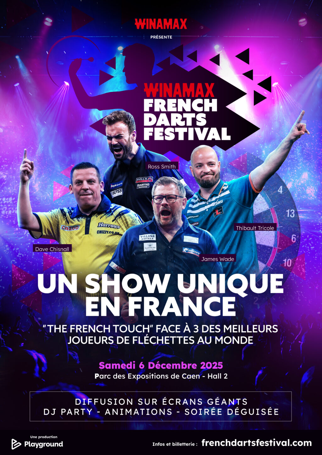 Darts Fest 7 Presse Actus FDF AFFICHE Gala Portrait A3